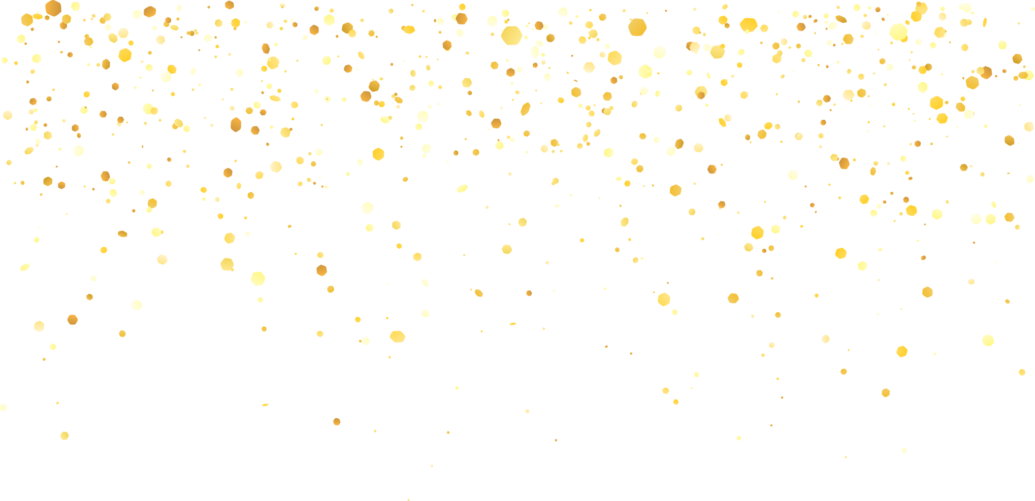Yellow gold glitter confetti